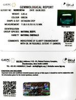 Load image into Gallery viewer, 5.83/CT Natural Panna Stone with Govt. Lab Certificate (16650)
