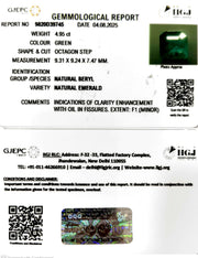 4.95/CT Natural Panna Stone with Govt. Lab Certificate (23310)