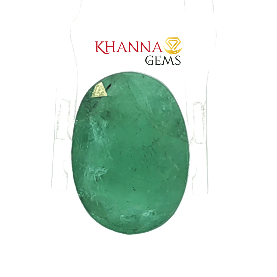 Oval Cabochon Cut Natural Green Emerald - 103138