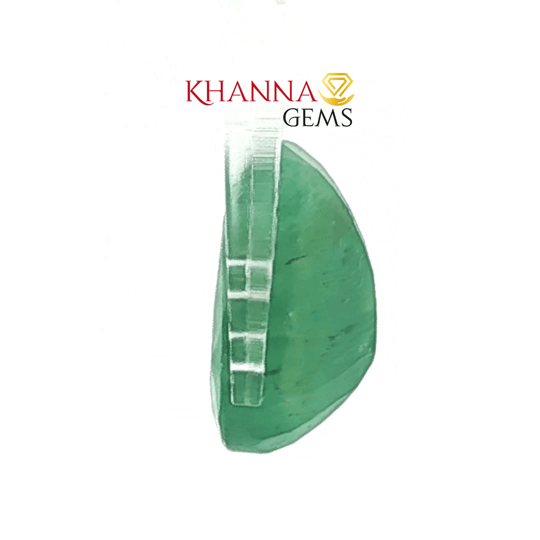 Oval Cabochon Cut Natural Green Emerald - 103138