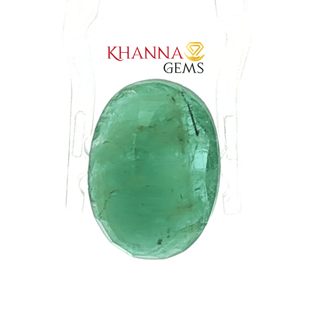 Oval Cabochon Cut Natural Green Emerald - 103138