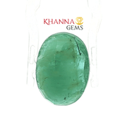 Oval Cabochon Cut Natural Green Emerald - 103138
