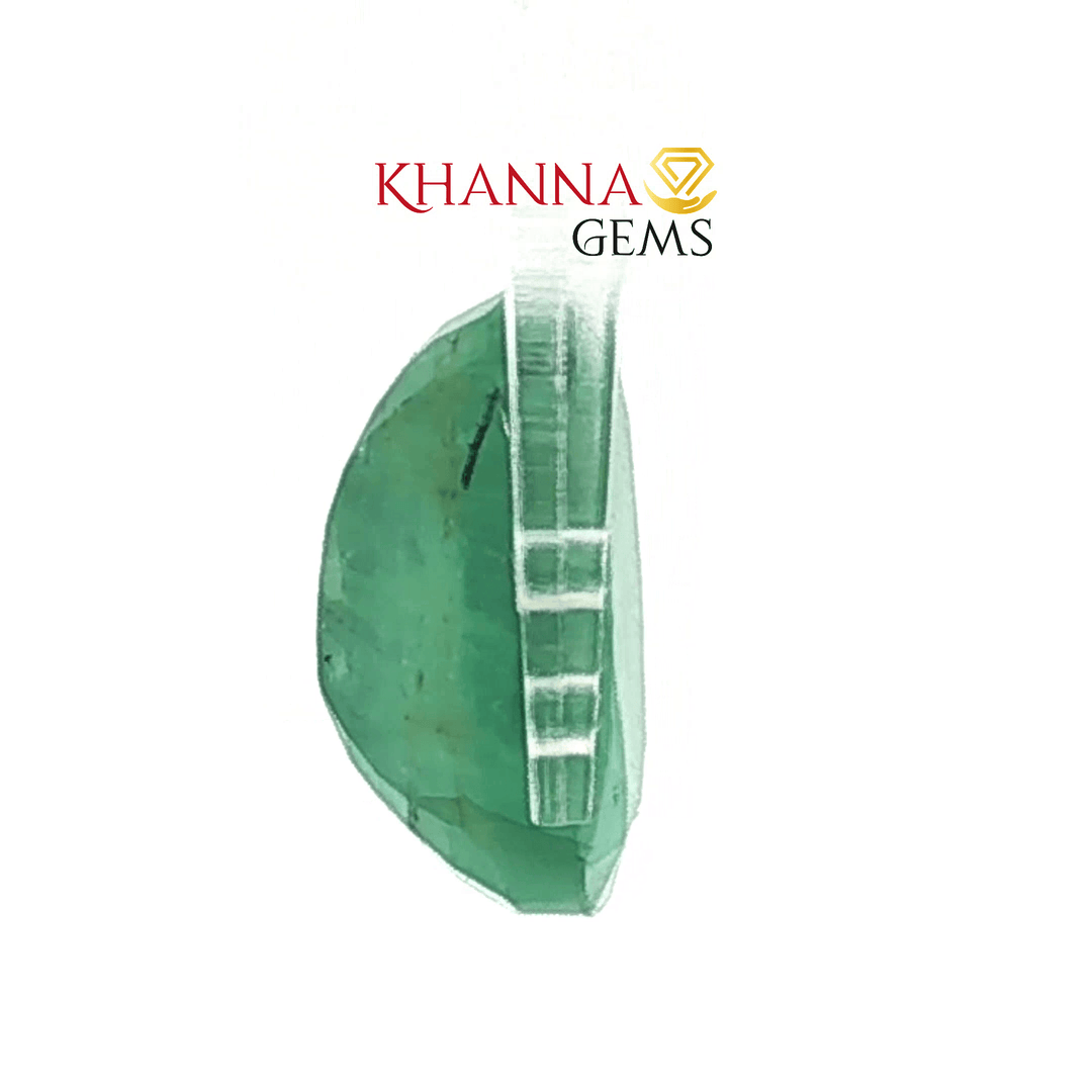 Oval Cabochon Cut Natural Green Emerald - 103138