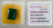 6.5/CT Natural Panna Stone with Govt. Lab Certificate-15897S205546