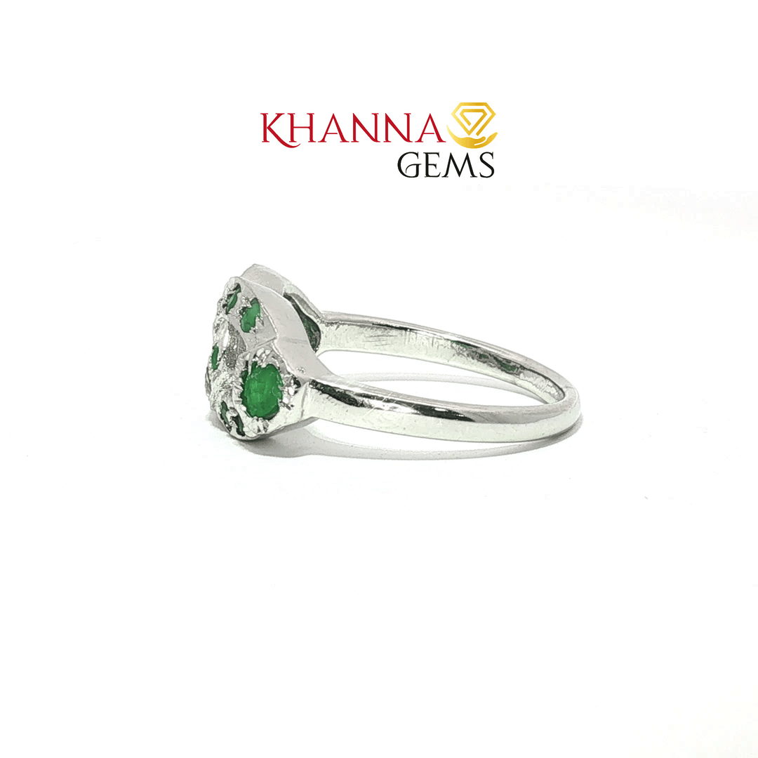 3.22/GM  EMERALD RING Earrings - G0677