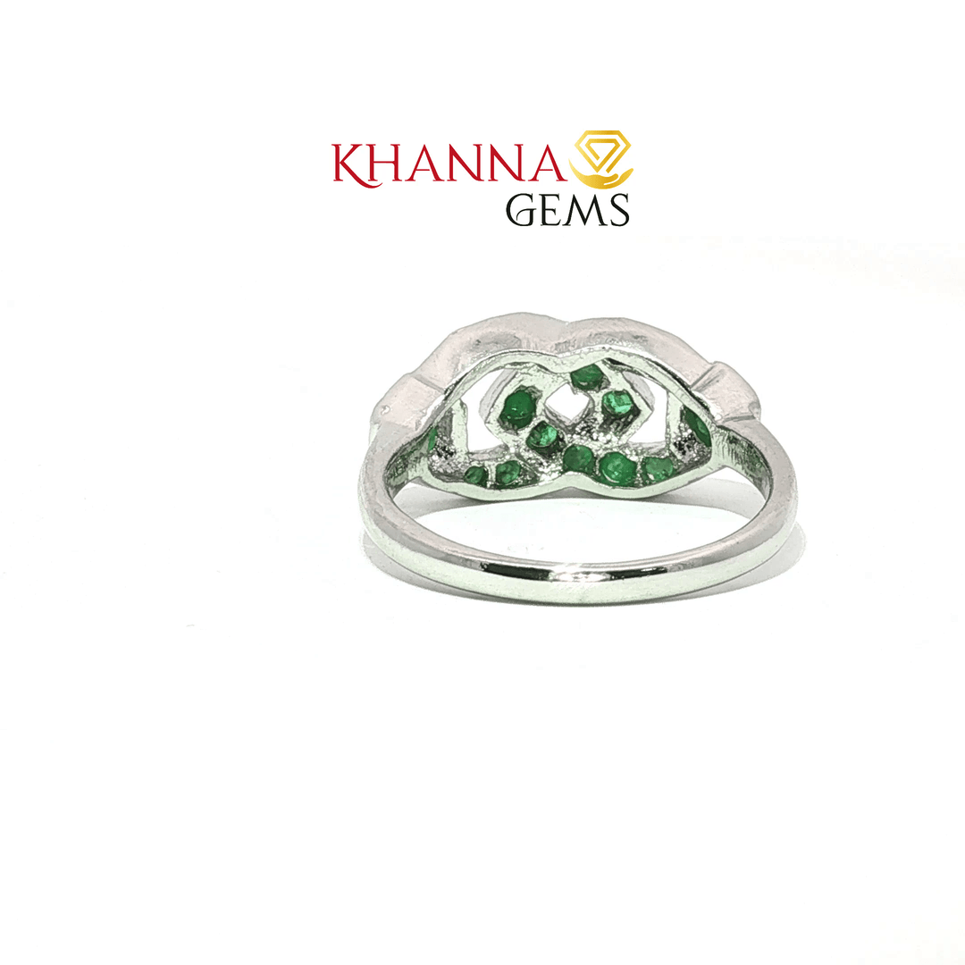 3.22/GM  EMERALD RING Earrings - G0677