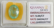 9.09/CT Natural Panna Stone with Govt. Lab Certificate-16489S207702