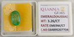 Load image into Gallery viewer, 3.26/CT Natural Panna Stone with Govt. Lab Certificate-16489S207704