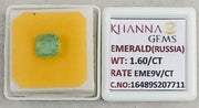 1.6/CT Natural Panna Stone with Govt. Lab Certificate-16489S207711