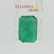 6.64/CT Natural Panna Stone with Govt. Lab Certificate-16910S209829