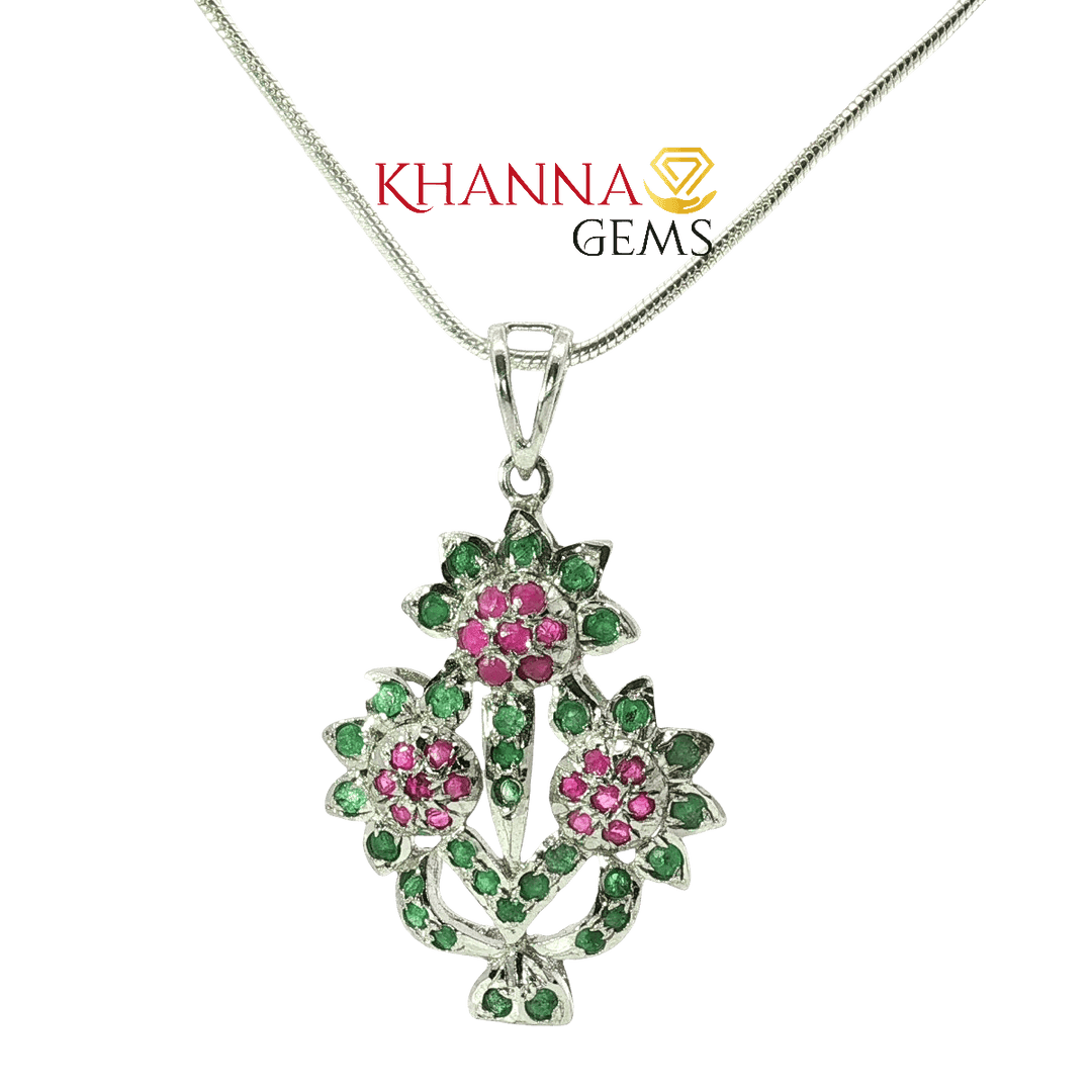 7.40/GM Emerald Ruby Pendent - N0012