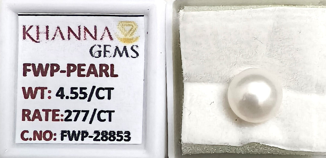 4.55/CT Natural Fresh Water Pearl With Lab Certificate