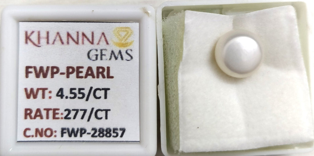 4.55/CT Natural Fresh Water Pearl With Lab Certificate