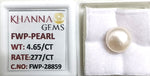 Load image into Gallery viewer, 4.65/CT Natural Fresh Water Pearl With Lab Certificate
