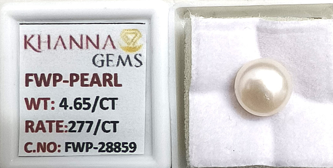 4.75/CT Natural Fresh Water Pearl With Lab Certificate