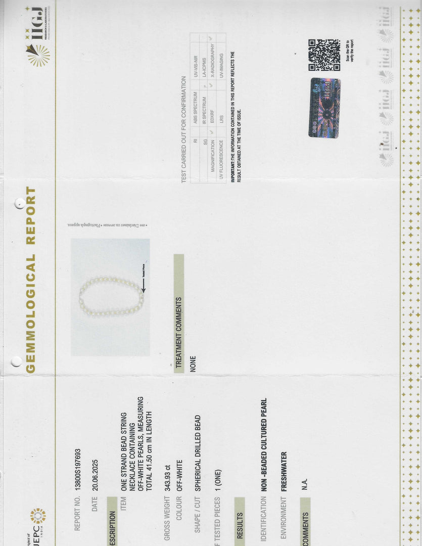 338.93/GM Natural FWP Pearl Beads - 13800S197693