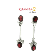 5.60/GM Royal Garnet-Zircon Earrings - G0036