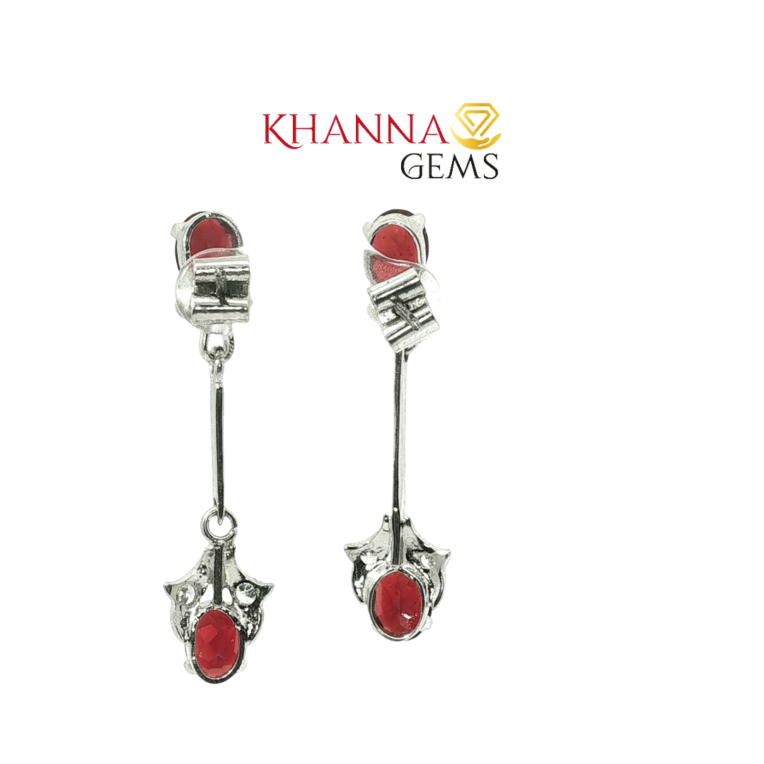5.60/GM Royal Garnet-Zircon Earrings - G0036