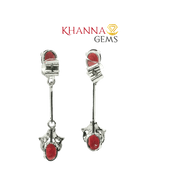 5.60/GM Royal Garnet-Zircon Earrings - G0036