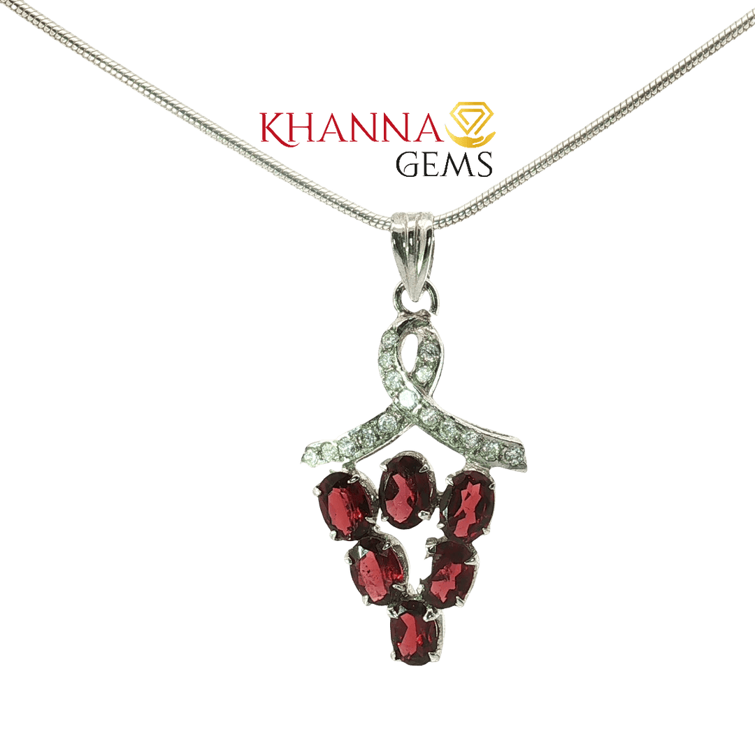 5.60/GM Garnet Zircon Pendent - N0011
