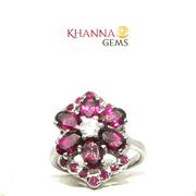 5.10/GM  GARNET RUVBY ZIRCON RING Earrings - G0589