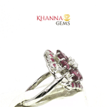 Load image into Gallery viewer, 5.10/GM  GARNET RUVBY ZIRCON RING Earrings - G0589