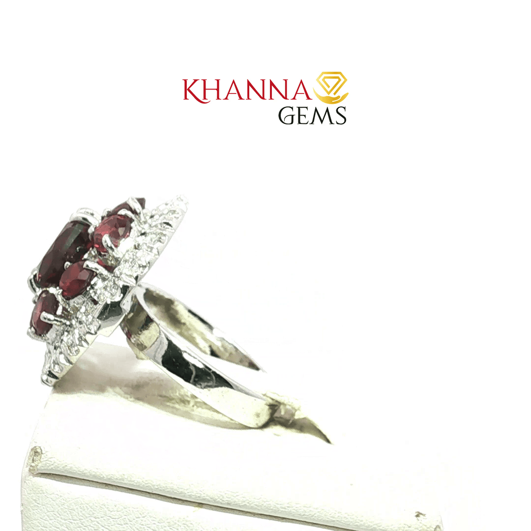 8.44/GM  GARNET ZIRCON RING Earrings - G0559