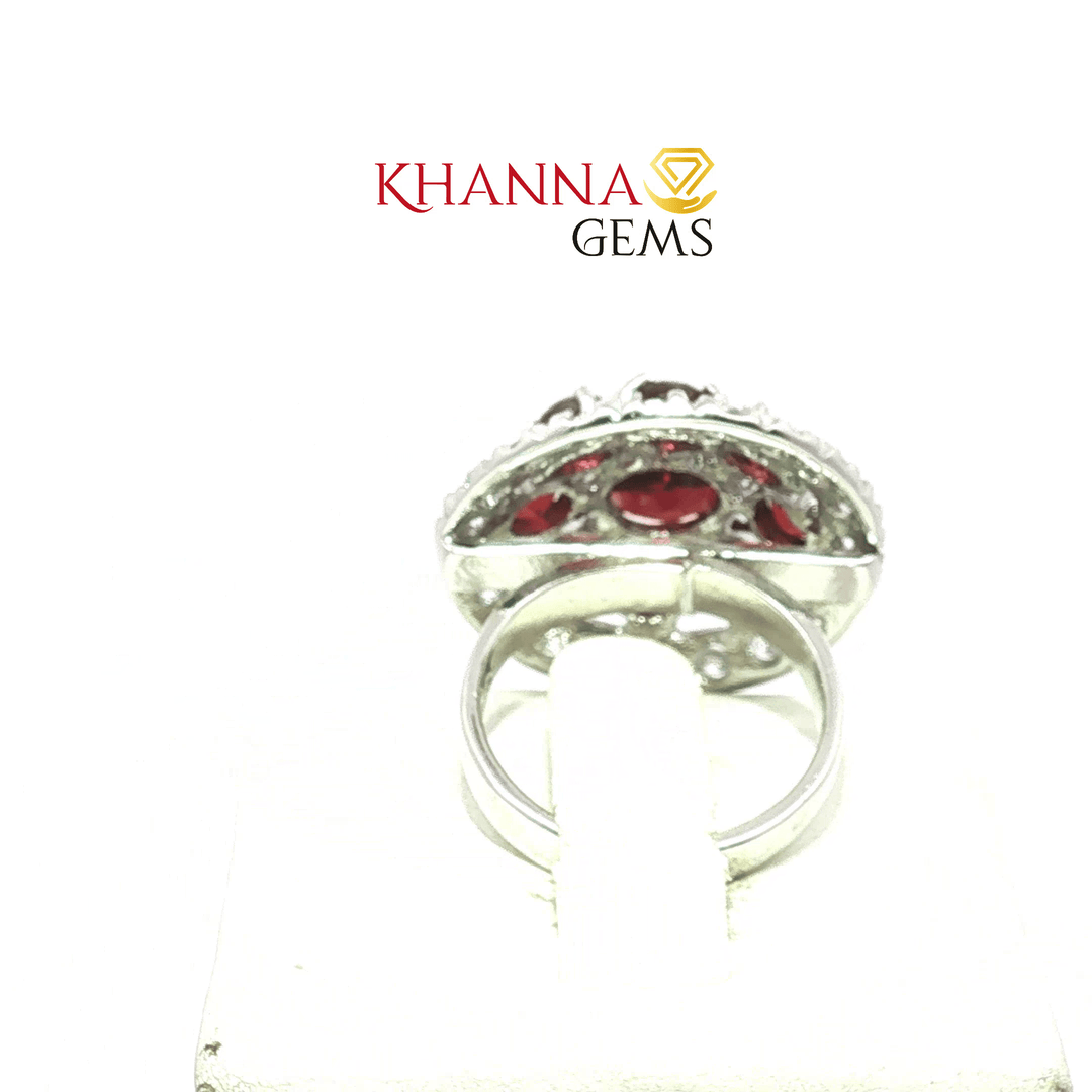 8.44/GM  GARNET ZIRCON RING Earrings - G0559