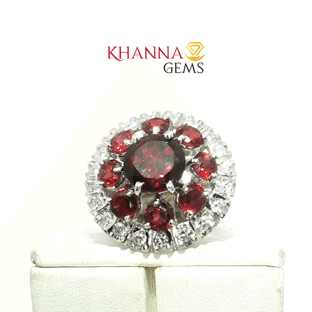 8.53/GM  GARNET ZIRCON RING Earrings - G0560