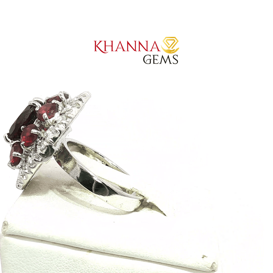8.53/GM  GARNET ZIRCON RING Earrings - G0560