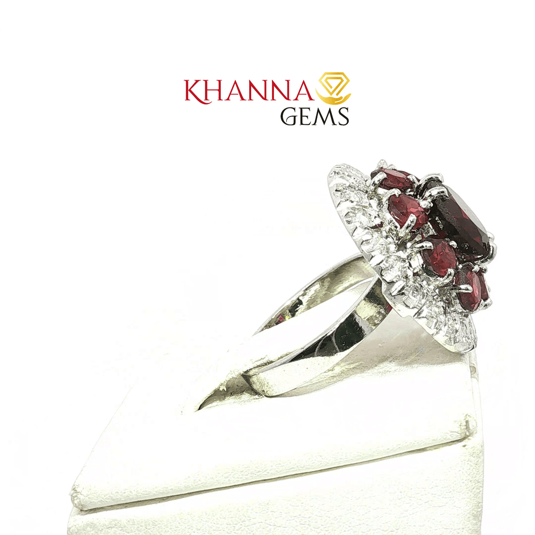 8.53/GM  GARNET ZIRCON RING Earrings - G0560