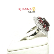 8.53/GM  GARNET ZIRCON RING Earrings - G0560