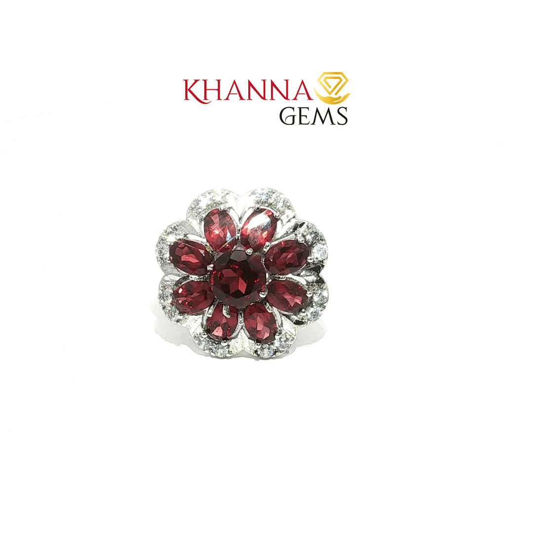 7.91/GM  GARNET ZIRCON RING Earrings - G0561