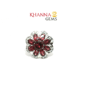7.91/GM  GARNET ZIRCON RING Earrings - G0561