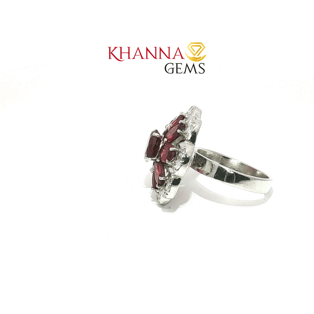 7.91/GM  GARNET ZIRCON RING Earrings - G0561