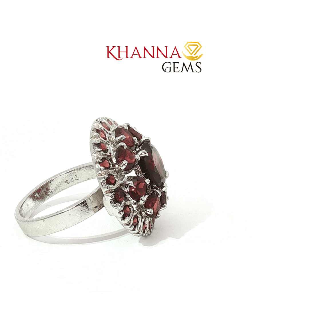 8.46/GM  GARNET ZIRCON RING Earrings - G0379