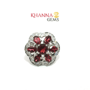 9.41/GM  GARNET ZIRCON RING Earrings - G0563