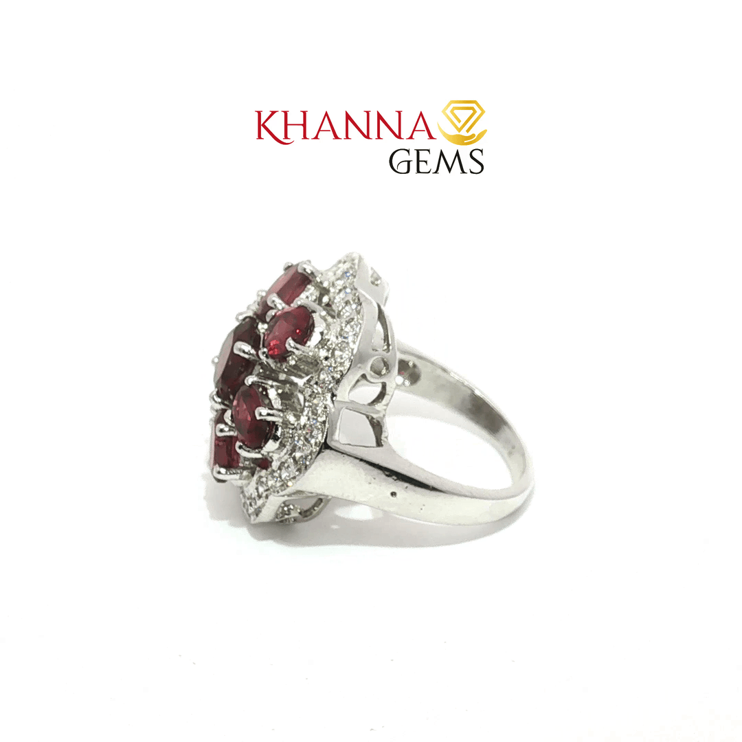 9.41/GM  GARNET ZIRCON RING Earrings - G0563