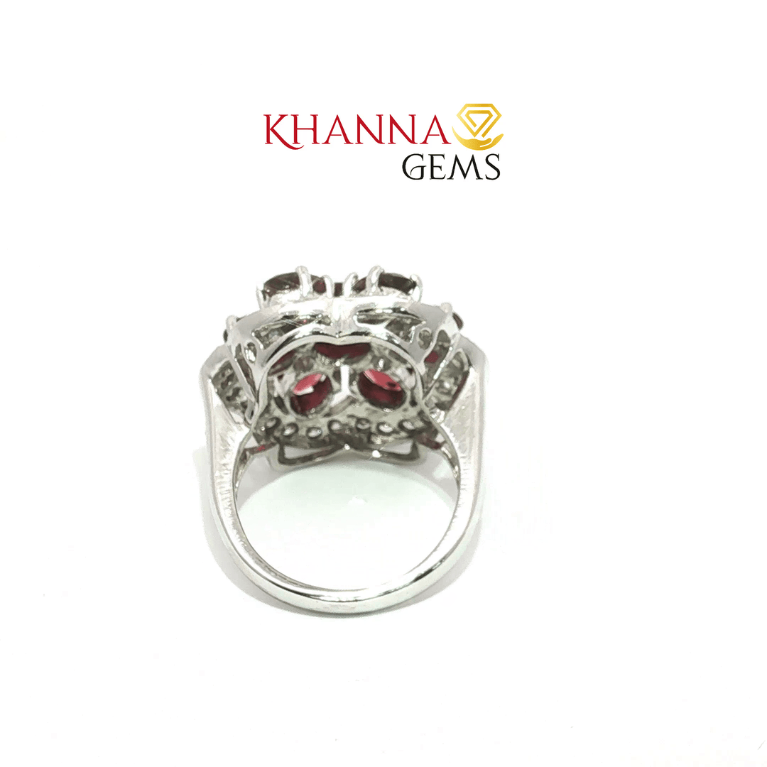 9.41/GM  GARNET ZIRCON RING Earrings - G0563