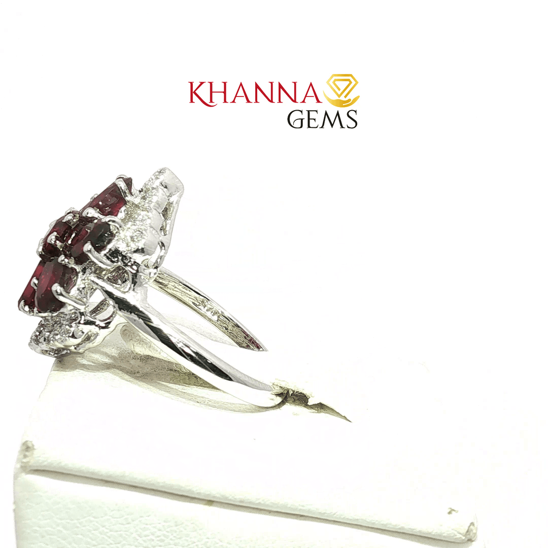 5.65/GM  GARNET ZIRCON RING Earrings - G0564
