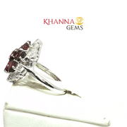 5.65/GM  GARNET ZIRCON RING Earrings - G0564