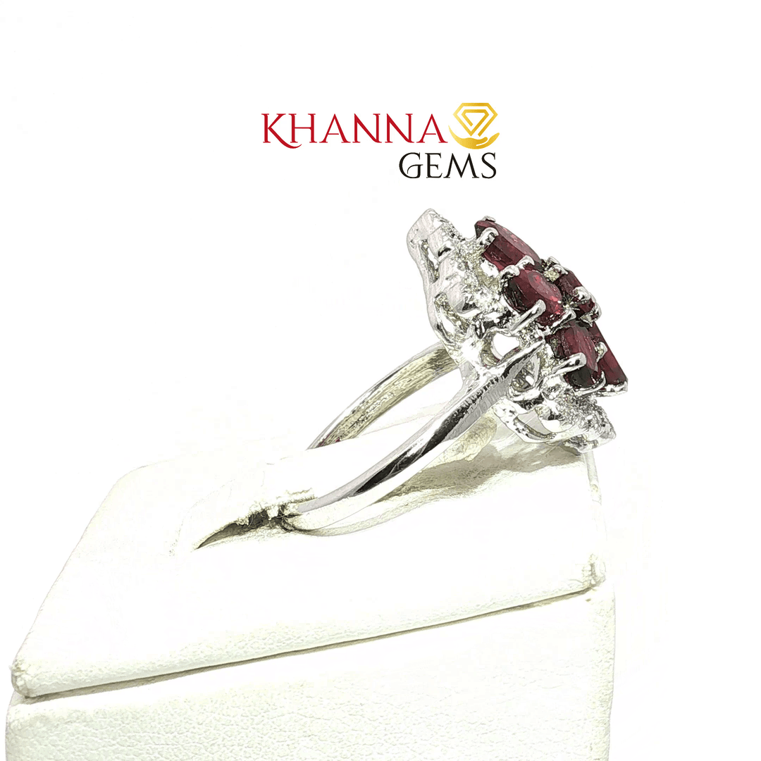 5.65/GM  GARNET ZIRCON RING Earrings - G0564