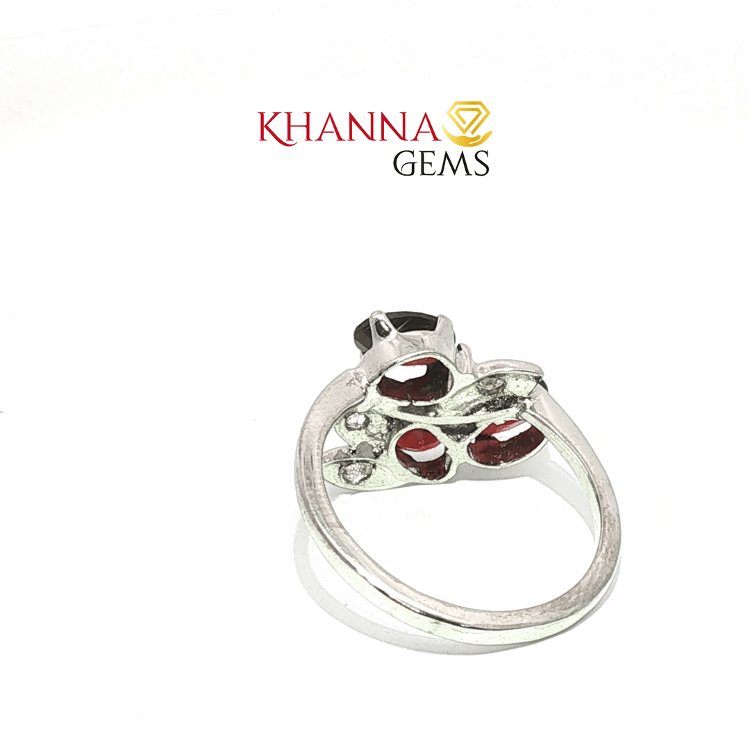 3.56/GM  GARNET ZIRCON RING Earrings - G0565