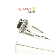 3.49/GM  GARNET ZIRCON RING Earrings - G0566