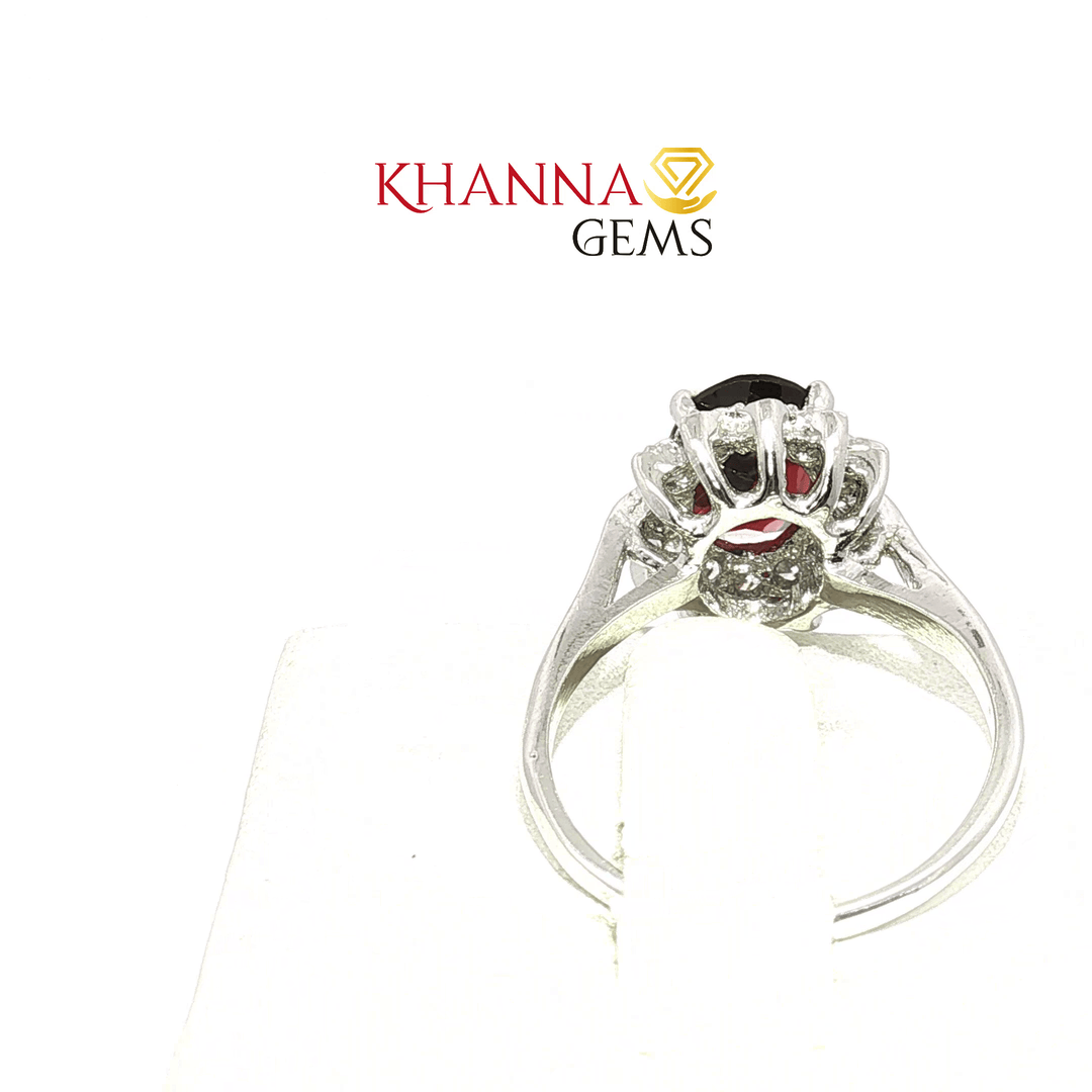 3.49/GM  GARNET ZIRCON RING Earrings - G0566