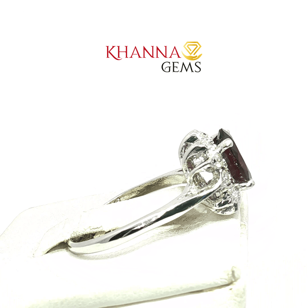 3.49/GM  GARNET ZIRCON RING Earrings - G0566