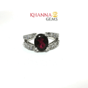 5.79/GM  GARNET ZIRCON RING Earrings - G0568