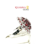 Load image into Gallery viewer, 8.93/GM  GARNET ZIRCON RING Earrings - G0569