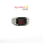 4.00/GM  GARNET ZIRCON RING Earrings - G0570