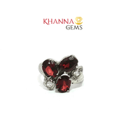 2.80/GM  GARNET ZIRCON RING Earrings - G0371